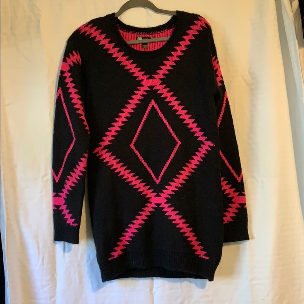 Black and pink sweater